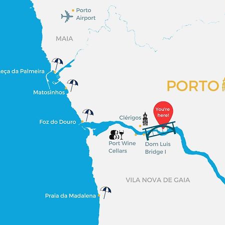 Santa Catarina Charming Loft Leilighet Porto Eksteriør bilde